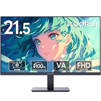 Amazon.co.jp: KOORUI モニター 21.5インチ pcモニター 100Hz